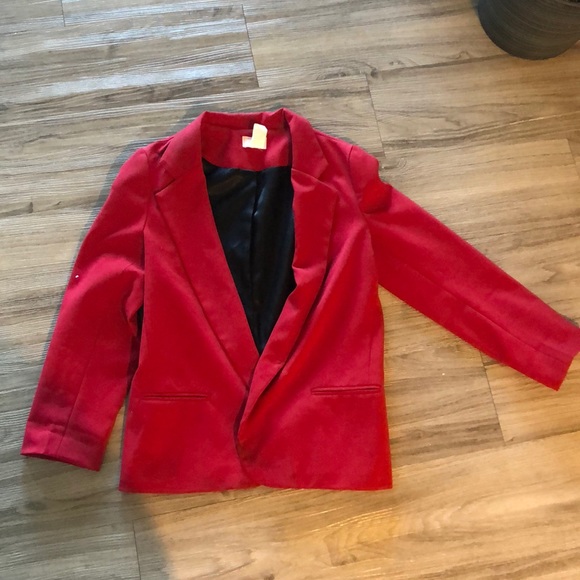 fully lined red blazer - Picture 4 of 4